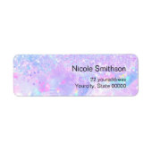 glitter opal paars labels (Voorkant)