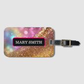 Glitter Opal Populair Holografisch Collectie Bagagelabel (Voorkant (horizontaal))