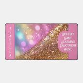 Glitter Opal Populair Holografisch Collectie Bureaumat (Voorkant)