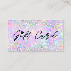 Glitter Opal Textuur Achtergrond Cadeaubon Visitekaartje