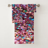 Glitter Opal Trendy Holografisch Collectie Bad Handdoek (Insitu)