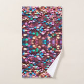 Glitter Opal Trendy Holografisch Collectie Bad Handdoek (Handdoek)