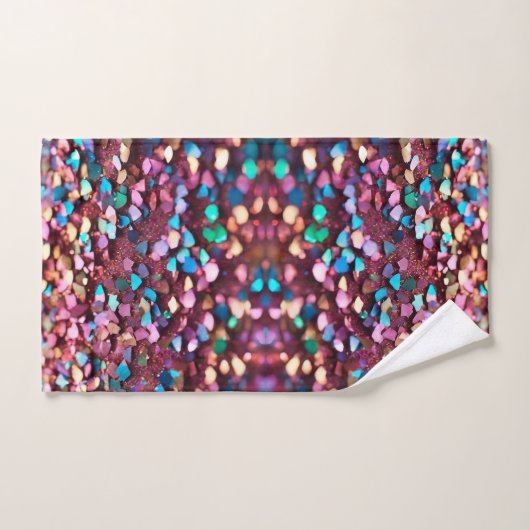 Glitter Opal Trendy Holografisch Collectie Bad Handdoek (Handdoek)