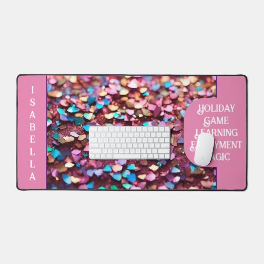 Glitter Opal Trendy Holografisch Collectie Bureaumat (Keyboard & Muis)