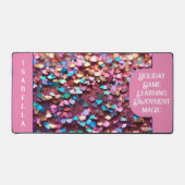 Glitter Opal Trendy Holografisch Collectie Bureaumat (Voorkant)