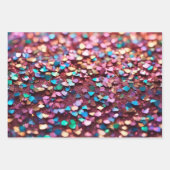 Glitter Opal Trendy Holografisch Collectie Inpakpapier Vel (Voorkant)