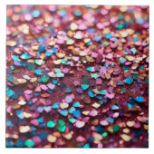 Glitter Opal Trendy Holografisch Collectie Tegeltje (Voorkant)