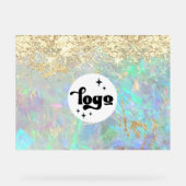 glitter optische achtergrond acryl bord (Voorkant)