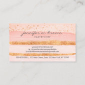 Glitter Oranje Floral Cake Elegant Bakery Visitekaartje (Achterkant)