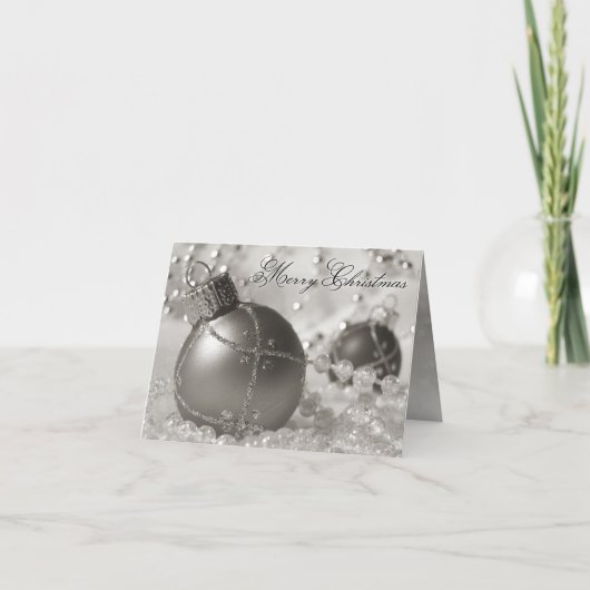 Glitter Ornament kerst Kaart (Voorkant)