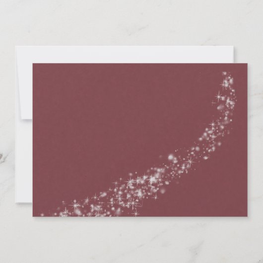 Glitter Ornamenten Foto Kerst Kaart (Achterkant)