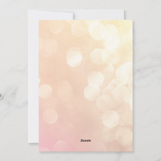 Glitter Ornamenten Modern Holiday Party Invitation Feestdagenkaart (Achterkant)