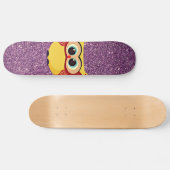Glitter Owl Persoonlijk Skateboard (Horizontaal)