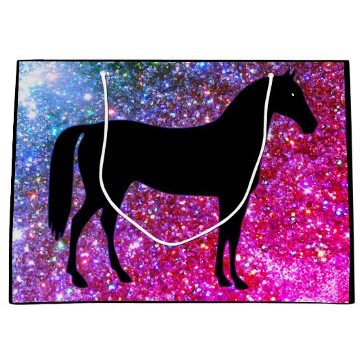 Glitter Paard Liefhebber Cadeautas (Voorkant)