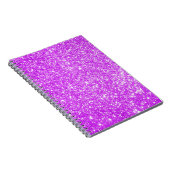 Glitter Paars Notitieboek (Rechterzijde)