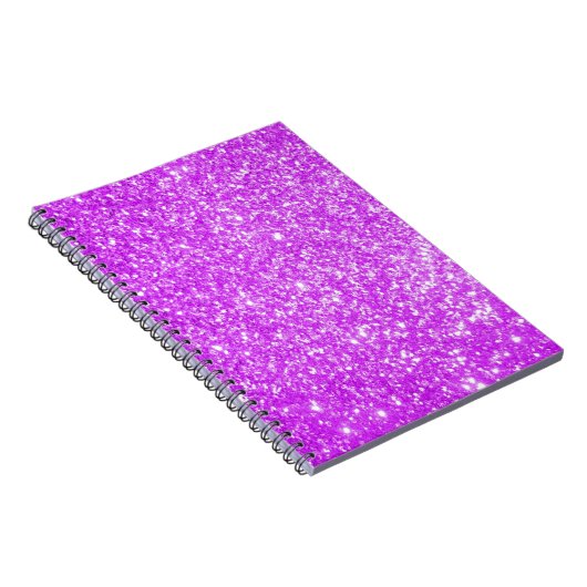 Glitter Paars Notitieboek (Rechterzijde)