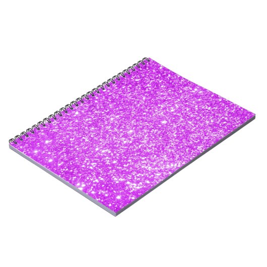 Glitter Paars Notitieboek (Linkerzijde)