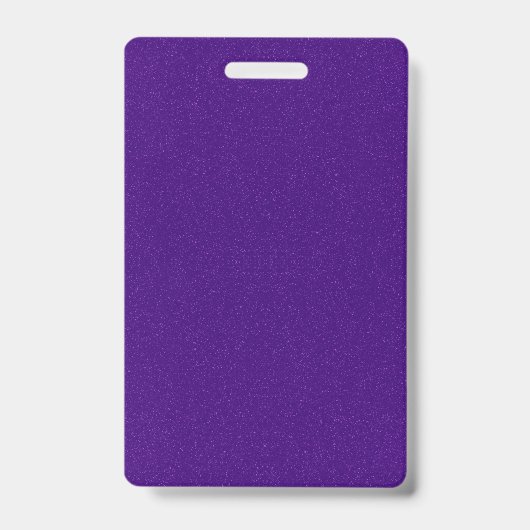 Glitter Paars Verticaal Badge – Aanpasbaar (Voorzijde)