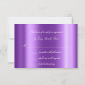 Glitter Paarse Amethyst Gold RSVP Krystal (Achterkant)