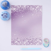 Glitter paarse lavendel flyer (Enkel)