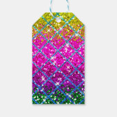 Glitter Paarse Snakeskin Cadeaulabel (Achterkant)