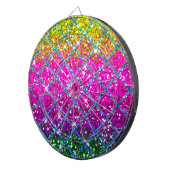 Glitter Paarse Snakeskin Dartbord (Voorkant Rechts)