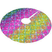 Glitter Paarse Snakeskin Kerstboom Rok (Gekanteld)