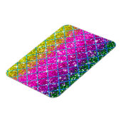 Glitter Paarse Snakeskin Magneet (Linkerzijde)