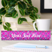 Glitter Paarse Snakeskin Naambordje