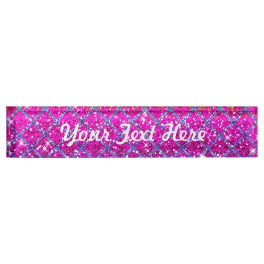 Glitter Paarse Snakeskin Naambordje (Voorkant)