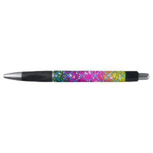 Glitter Paarse Snakeskin Pen