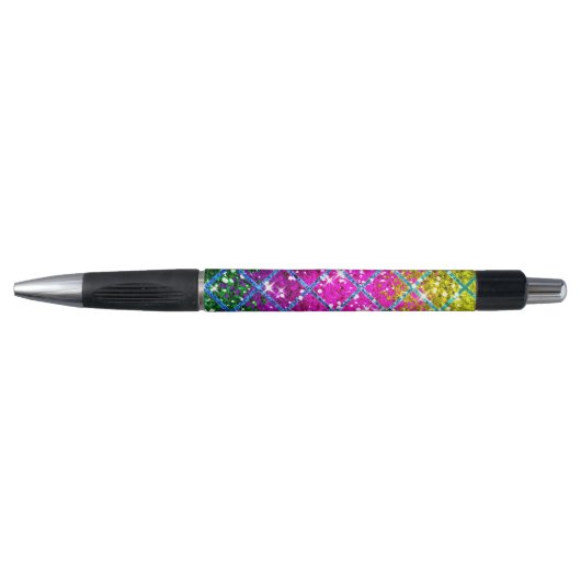 Glitter Paarse Snakeskin Pen (Voorkant)