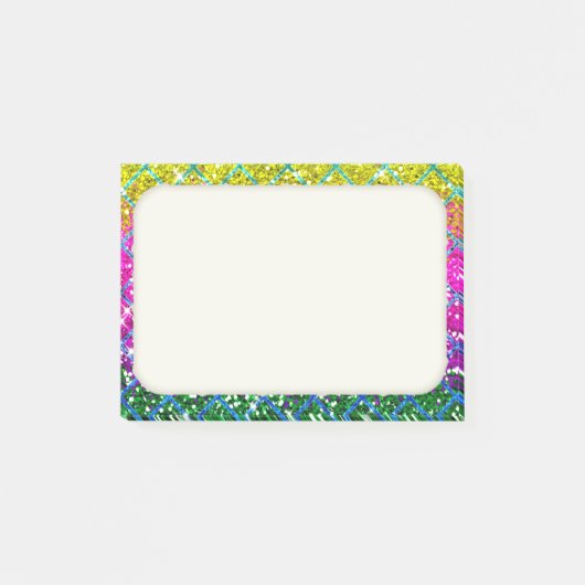 Glitter Paarse Snakeskin Post-it® Notes (Voorkant)