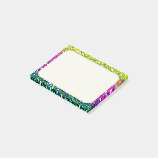Glitter Paarse Snakeskin Post-it® Notes (Schuin)