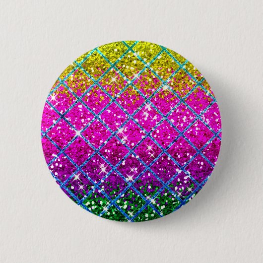 Glitter Paarse Snakeskin Ronde Button 5,7 Cm (Voorkant)
