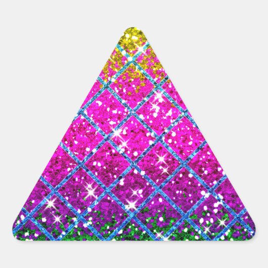 Glitter Paarse Snakeskin Sticker (Voorkant)