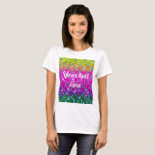 Glitter Paarse Snakeskin T-shirt (Voorkant volledig)