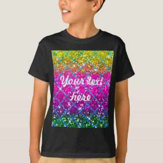 Glitter Paarse Snakeskin T-shirt