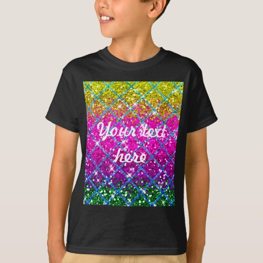 Glitter Paarse Snakeskin T-shirt (Voorkant)