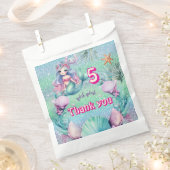 Glitter paarse zeemeermin verjaardagsgunst Tassen Bedankzakje (Geknipt)