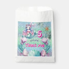 Glitter paarse zeemeermin verjaardagsgunst Tassen Bedankzakje