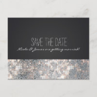 Glitter Pailletten Glamour Zwart Ansichtkaart