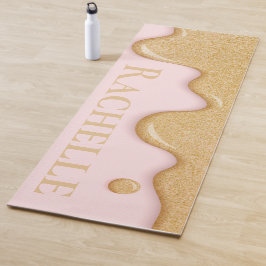 Glitter Paint Drip Yoga Mat