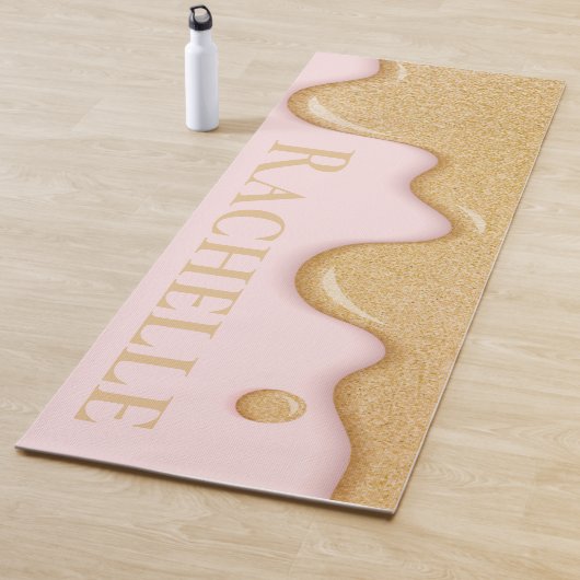 Glitter Paint Drip Yoga Mat (In situ)