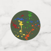 Glitter Paintball Feest Doelen Confetti (Kleine voorkant)