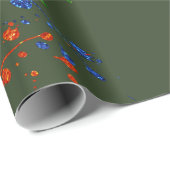Glitter Paintball Feest Paint Splatter Cadeaupapier (Rol Hoek)