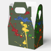 Glitter Paintball Party Paint Splatter Bedankdoosjes (Geopend)