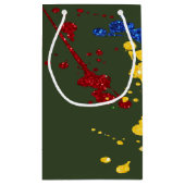 Glitter Paintball Party Paint Splatter Classic Klein Cadeauzakje (Achterkant)