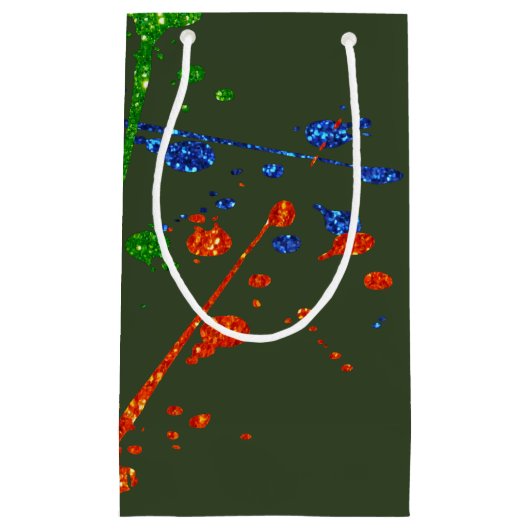 Glitter Paintball Party Paint Splatter Classic Klein Cadeauzakje (Voorkant)