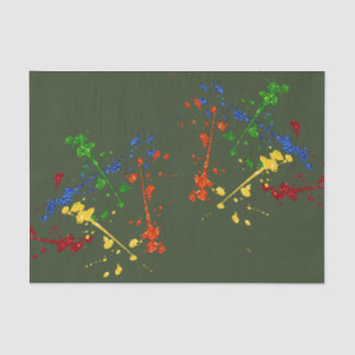Glitter Paintball Party Paint Splatter Tissuepapier